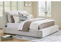 Thumbnail for Cabalynn Queen Upholstered Bed | Farmhouse Queen Bed Frame