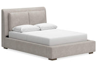 Thumbnail for Cabalynn Queen Upholstered Bed | Farmhouse Queen Bed Frame