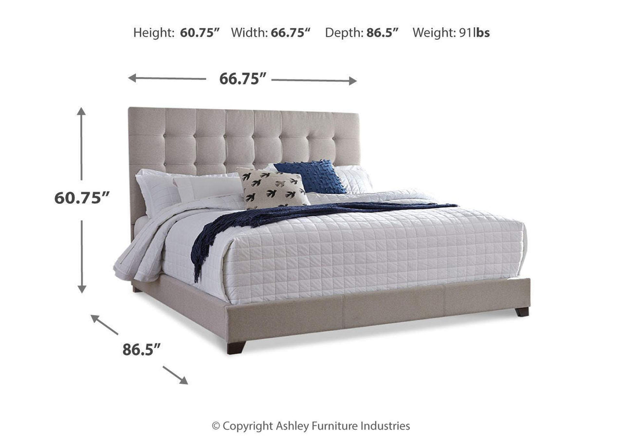 Soft fabric queen bed frame
