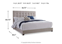Thumbnail for Soft fabric queen bed frame
