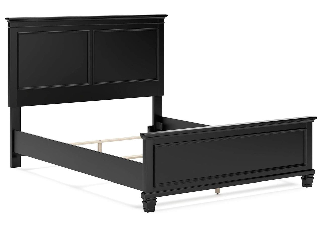 Lanolee Queen Panel Bed | Modern Farmhouse Queen Bed Frame