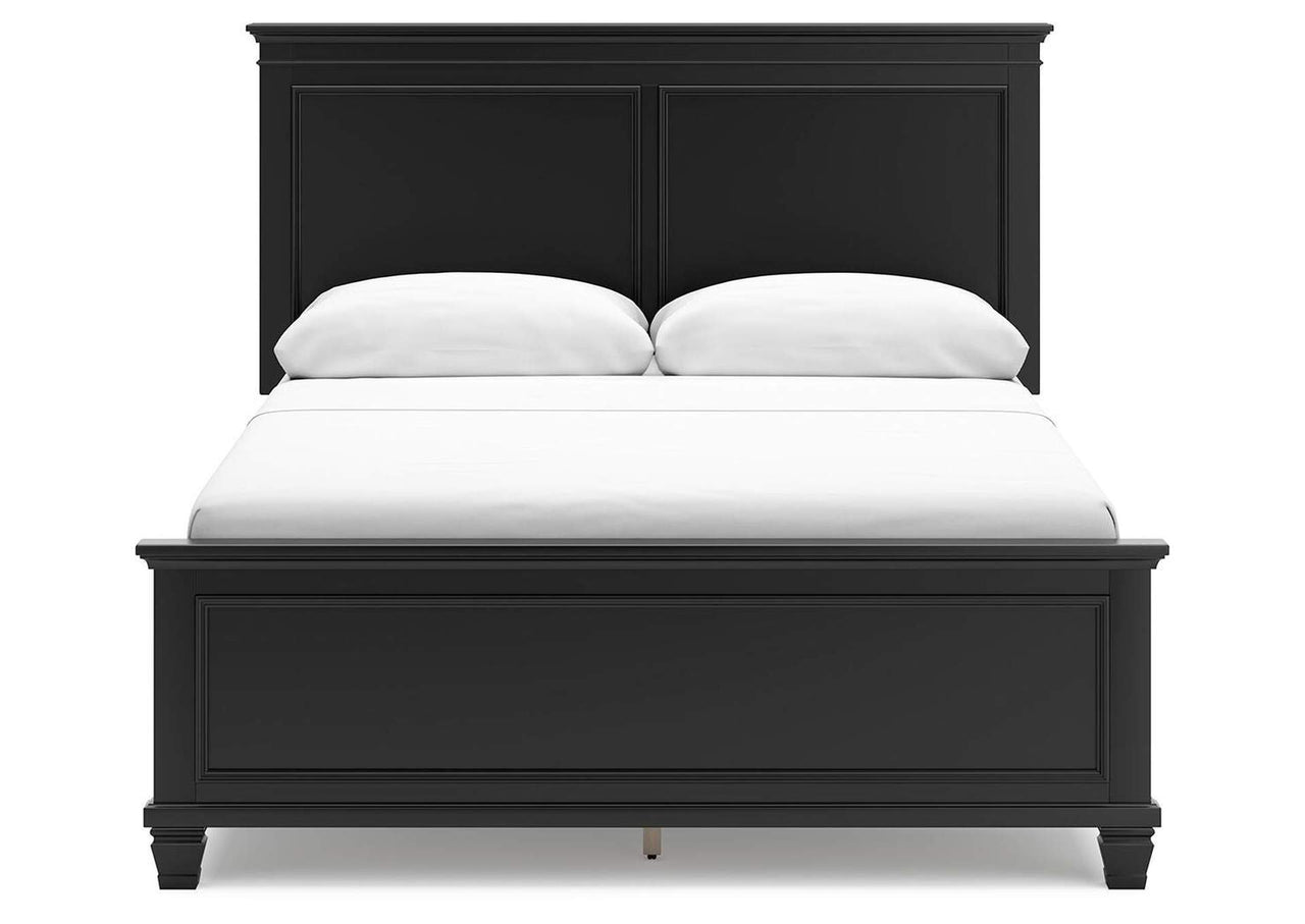 Lanolee Queen Panel Bed | Modern Farmhouse Queen Bed Frame