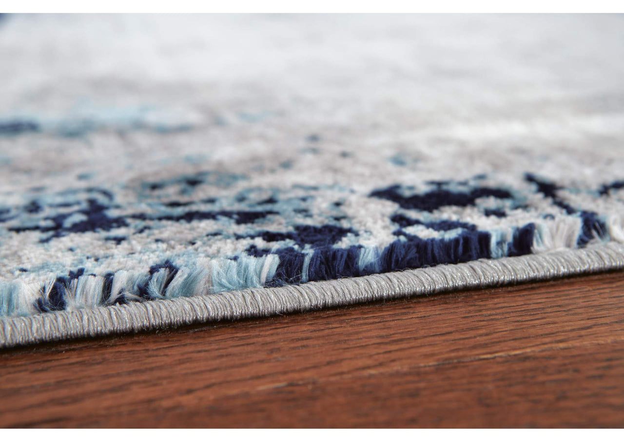 Leonelle 7'10" x 10' Rug | Blue Gray Abstract Area Rug
