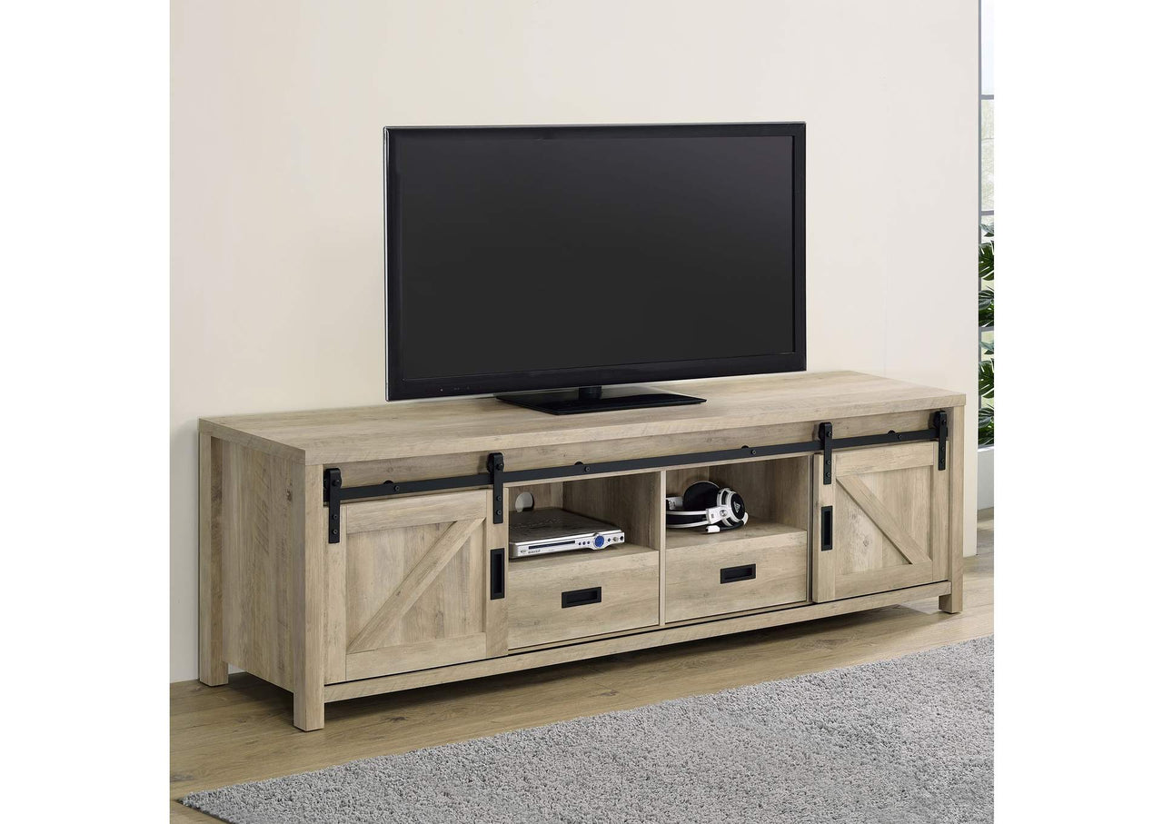 Madra 2-Door Engineered Wood 79-Inch TV Stand