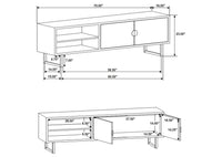 Thumbnail for Marsden 2-Door Mango Wood 70-Inch TV Stand