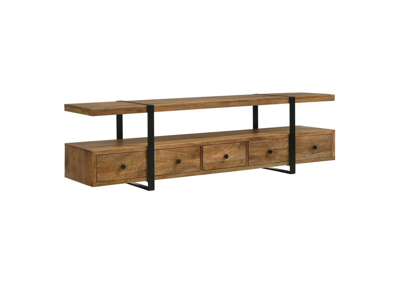 Otto 5-Drawer Mango Wood 70-Inch TV Stand