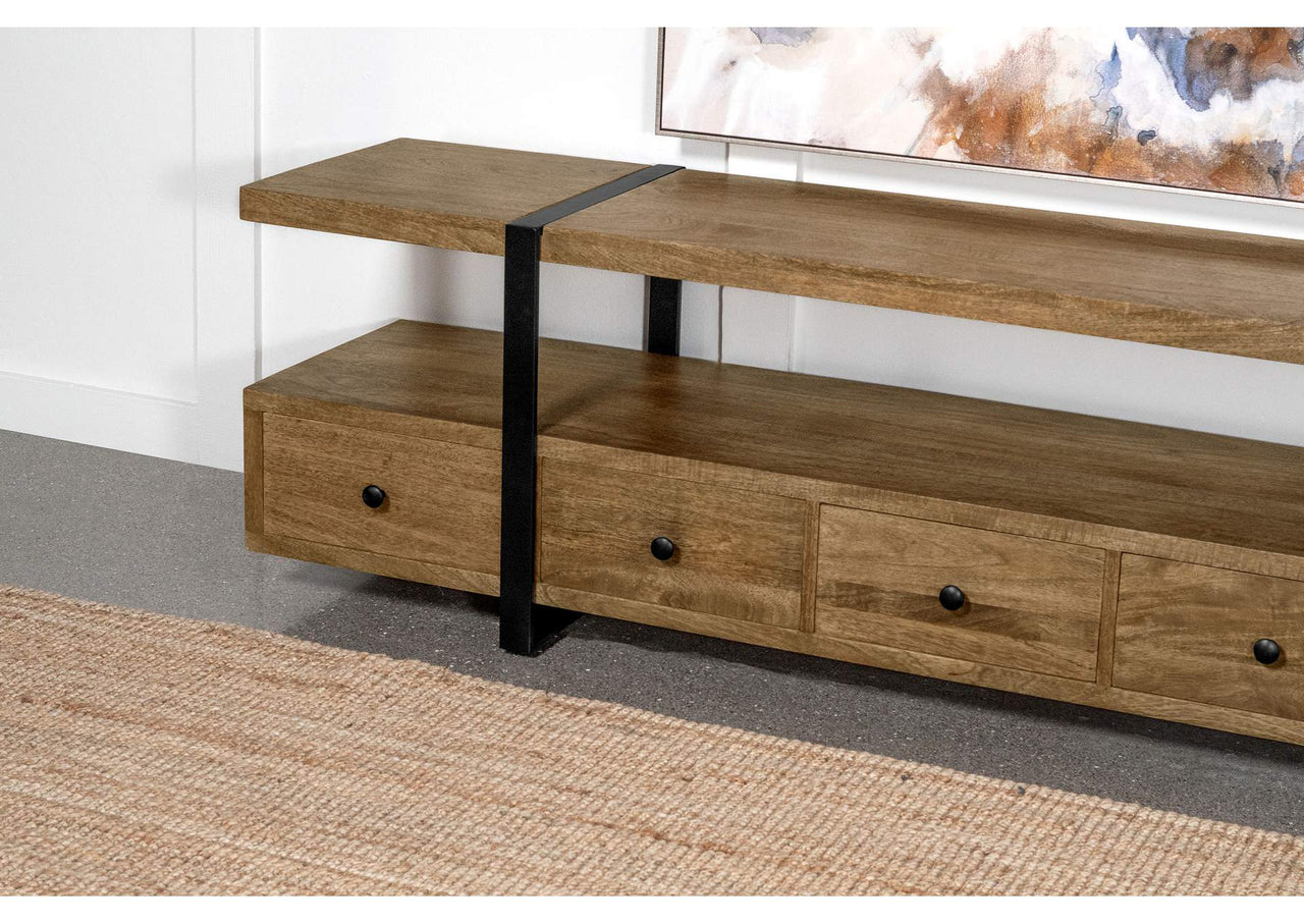 Otto 5-Drawer Mango Wood 70-Inch TV Stand