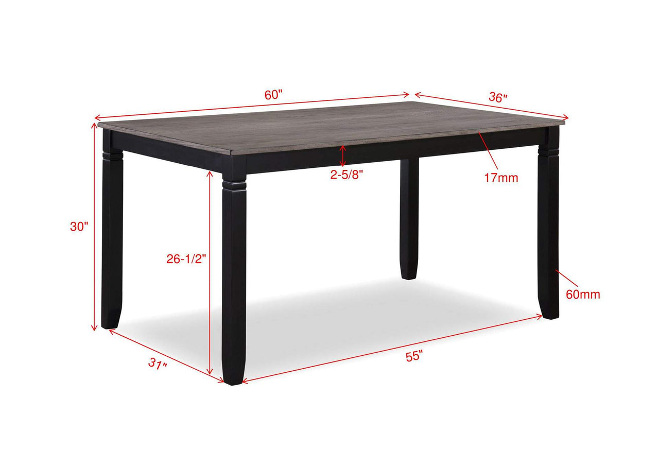 Paige 6-Pack Dinette Set with Bench