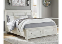 Thumbnail for Robbinsdale Queen Sleigh Bed with Storage | Queen Storage Bed