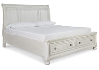 Thumbnail for Robbinsdale Queen Sleigh Bed with Storage | Queen Storage Bed