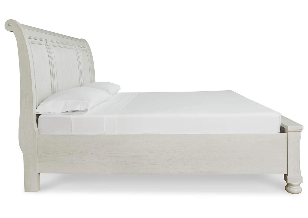 Robbinsdale Queen Sleigh Bed with Storage | Queen Storage Bed
