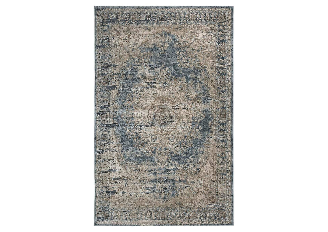 South Area Rug | Faded Medallion Rug for Living Room
