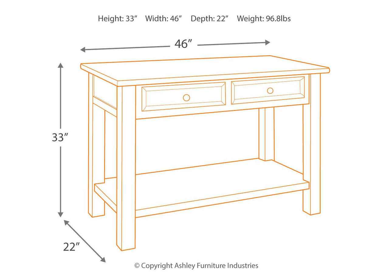 Tyler Creek Sofa Console Table | Furnish Oaks
