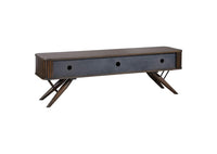 Thumbnail for Valna Wood 71-Inch TV Stand with Sliding Doors