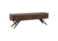 Thumbnail for Valna Wood 71-Inch TV Stand with Sliding Doors